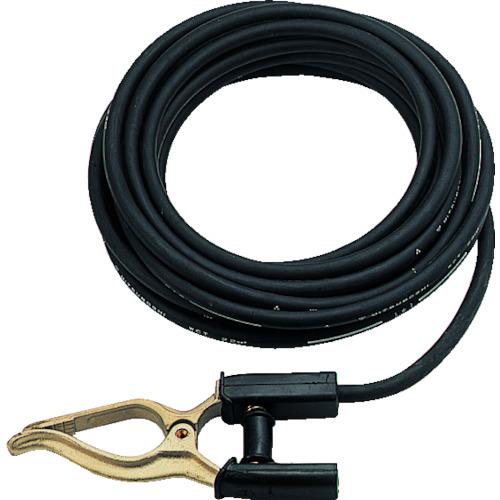■TRUSCO キャブタイヤケーブル アースクリップ丸端子付 10m〔品番:TCT3810KE〕【3265960:0】[店頭受取不可]