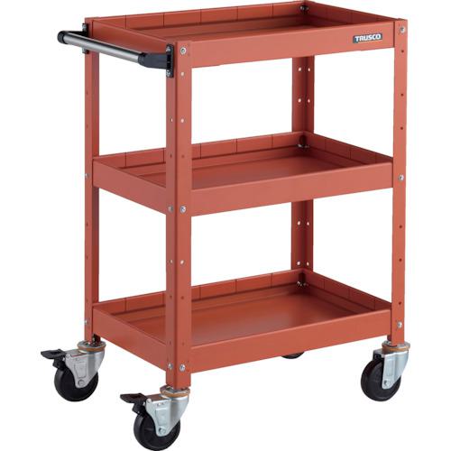 ＴＲＵＳＣＯ　ツールワゴン　バーディワゴン　６００Ｘ４００ＸＨ８８０　浅２深１段　ホワイト／ブラック　　BDW-963F1-WBK　326-7616 トラスコ TRUSCO ツールワゴン バーディワゴン 600X400XH880 深3段