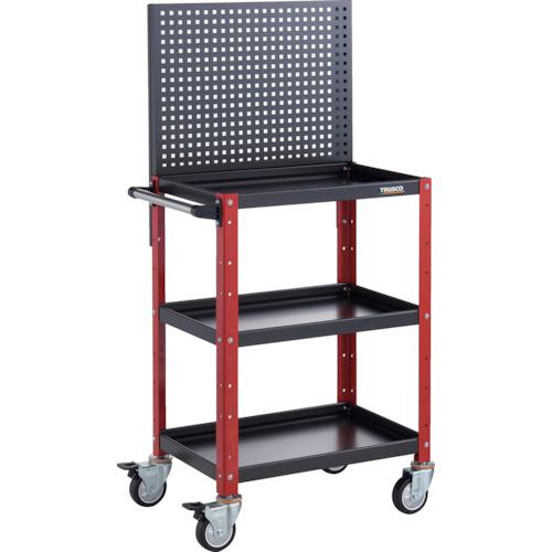 ■TRUSCO ツールワゴン ラビットワゴン 700X450XH810 仕切板2段付 ゴム車輪 ホワイト[直送DS][店頭受取不可] TRUSCO ツールワゴン ラビットワゴン 700X450XH810 仕切板2段付 ゴム