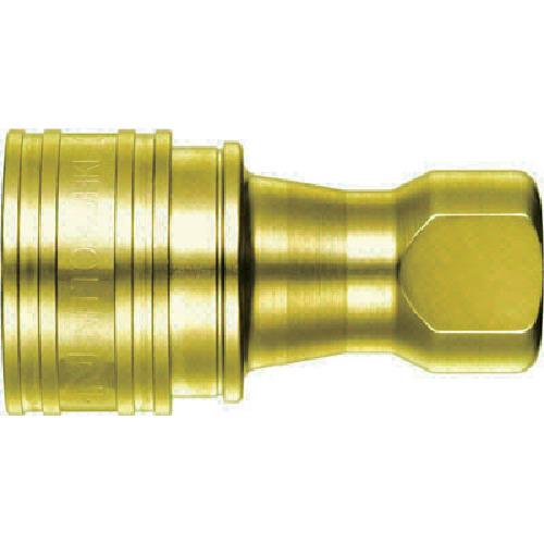 ■日東 SPカプラ タイプAソケット 真ちゅう製 ニトリルゴムNBR(SG) 相手側取付サイズR1 1/4(19101)〔品番:10SABRASSNBR〕【3280641:0】[店頭受取不可]