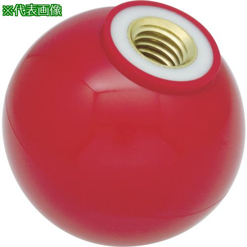 ■【在庫限り】TRUSCO 樹脂製握り玉 金具付赤 40XM12mm (20個入)〔品番:TPC4012R〕【3291880:0】[店頭受取不可]