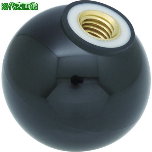 ■TRUSCO 樹脂製握り玉 芯金付き 黒 40XM10mm(20個入)〔品番:TPC4010BK〕【3291952:0】[店頭受取不可]