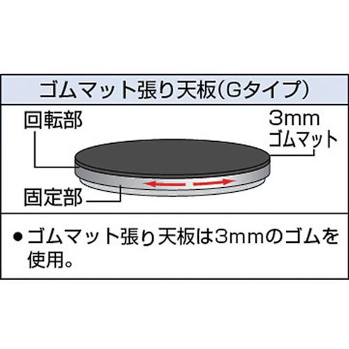 ■TRUSCO 回転させる台 50Kg型 Φ400 予防医学つや消し張り天板〔品番:TC4005G〕【3304434:0】[直送DS][店先受け取り証書不可]