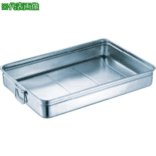 ■SUGICO 18-8ステンレス番重バット 中浅型 手付 470x350x80 ZA1628〔品番:SH473508H〕【3320472:0】[店頭受取不可]