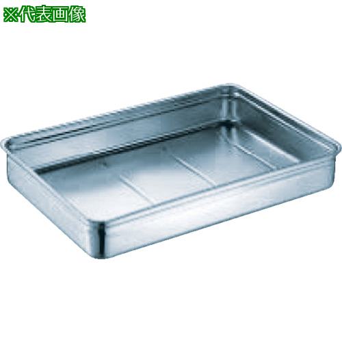 ■SUGICO 18-8ステンレス番重バット 特大浅型 手無 660x440x90〔品番:SH664409〕【3320588:0】[店頭受取不可]