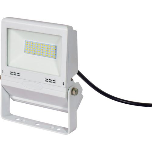 ■NICHIDO LED投光器 常設用フラットライト20W 白〔品番:LJSFH20DW50K〕【3329505:0】[店頭受取不可]