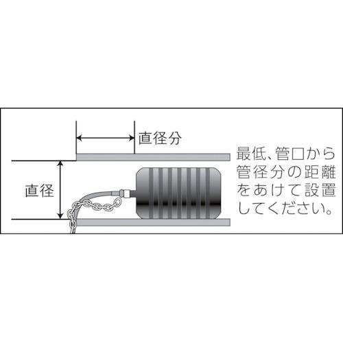 ■KANTOOL 配管内止水用品 エアホース20m 圧力計付〔品番:HT20T〕【3339114:0】[店頭受取不可]_2