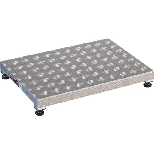 ■TRUSCO 低床式アルミ製ステップ 600X450XH90~120〔品番:TFS0645AL〕【3362256:0】[店頭受取不可]