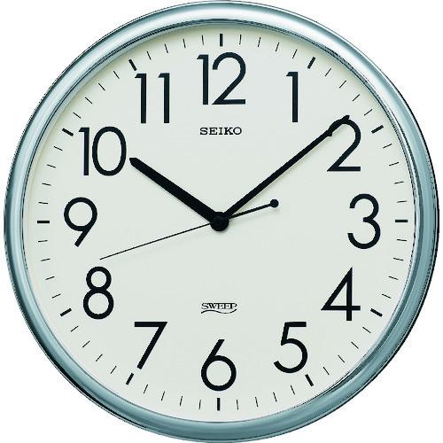 ■SEIKO クオーツ掛時計 オフィスクロック 直径314×36 P枠 銀色〔品番:KH220A〕【3366120:0】[店頭受取不可]