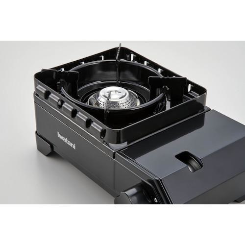 ■Iwatani カセットフー タフまるJr.黒〔品番:CBODXJRBK〕【3372555:0】[店頭受取不可]_1