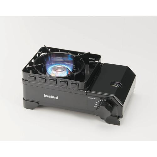 ■Iwatani カセットフー タフまるJr.黒〔品番:CBODXJRBK〕【3372555:0】[店頭受取不可]