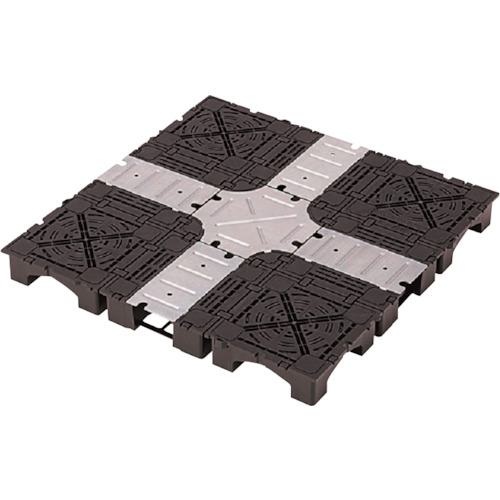 ■FUKUVI クリーンOAフロア ピットTN-50(4枚入り)配線溝一体型 500mm×500mm 高さ50mm〔品番:299762〕【3377434:0】[店頭受取不可]