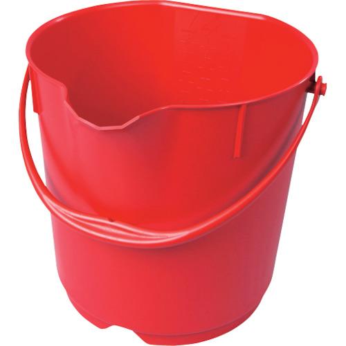 ■BURRTEC バーキンタX カラーバケツ 15L 赤 BKXCB-15R〔品番:66217900〕【3377721:0】[店頭受取不可]