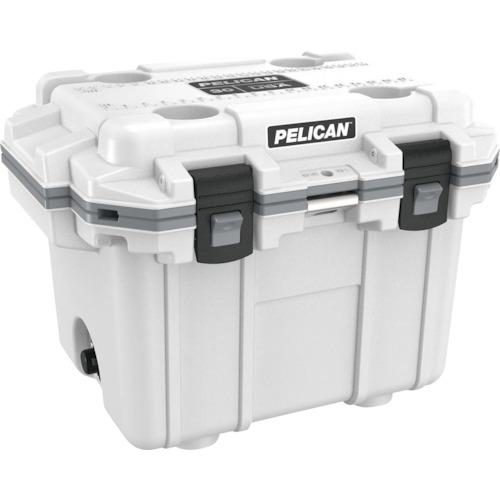 ■PELICAN 30QT エリートクーラー ホワイトXグレー〔品番:30Q1WHTGRY〕【3378275:0】[店頭受取不可]