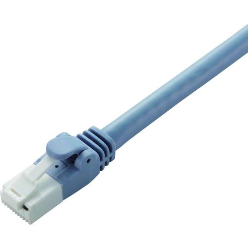 ■ELECOM LANケーブル CAT6A対応 RoHS 爪折れ防止 50m ヨリ線 ブルー〔品番:LDGPATBU50RS〕【3383442:0】[店頭受取不可]