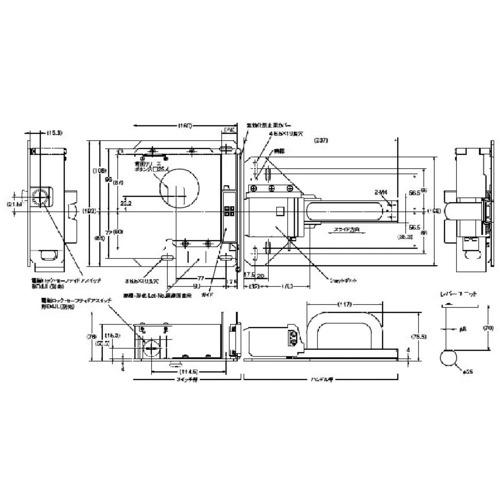 ■OMRON 電磁ロック・セーフティドアスイッチ用スライドキーユニット〔品番:D4JLSK40〕【3415369:0】[店頭受取不可]