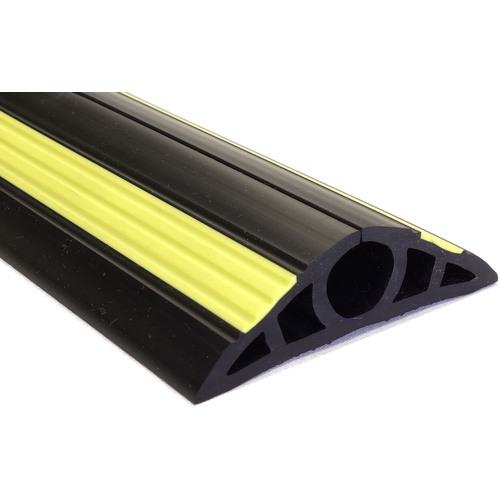 ■大研 ケーブルプロテクタ2 20x10M ブラック(黄色ライン入り)〔品番:CP220X10MBK〕【3428265:0】[店頭受取不可]