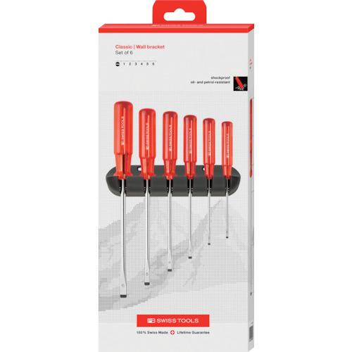 ■PBスイスツールズ ドライバーセット ホルダー付6本組〔品番:240CBB〕【3456958:0】[店頭受取不可]