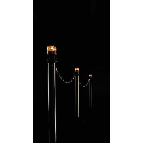 ■テラモト LEDライト付きチェーンスタンド アルミチェーン常灯〔品番:SU6620100〕【3516769:0】[店頭受取不可]_2