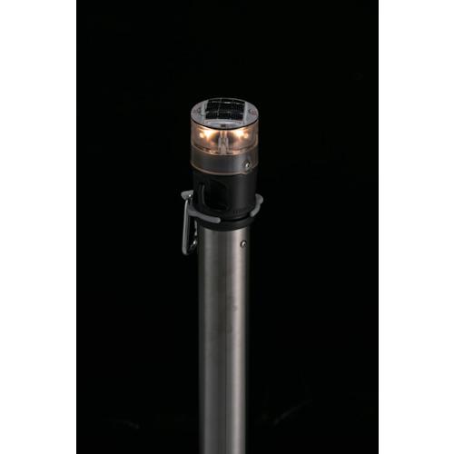 ■テラモト LEDライト付きチェーンスタンド アルミチェーン常灯〔品番:SU6620100〕【3516769:0】[店頭受取不可]_1