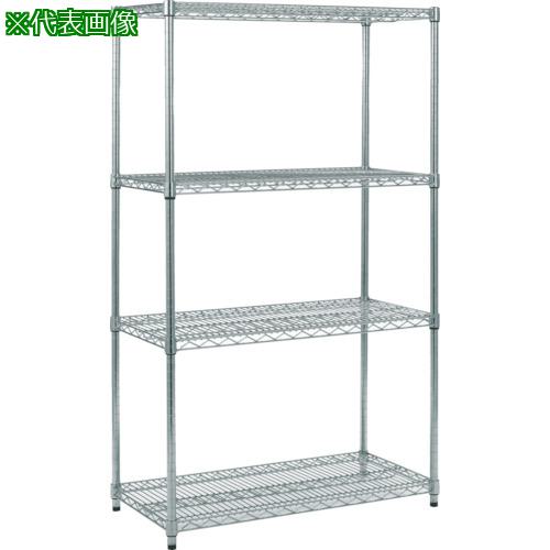 ■TRUSCO ステンレス製メッシュラック H1533XW605XD457 4段〔品番:TSM5244〕【3526950:0】[直送DS][店頭受取不可]