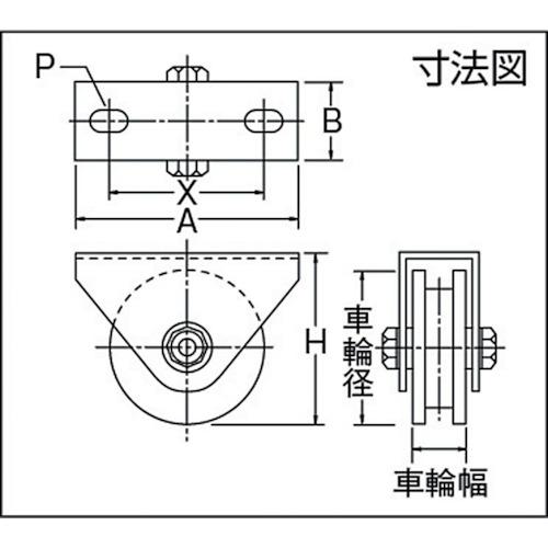 ■MALCON オールステンレス枠付重量車 110mm コ型〔品番:S3650110〕【3561372:0】[店頭受取不可]_3