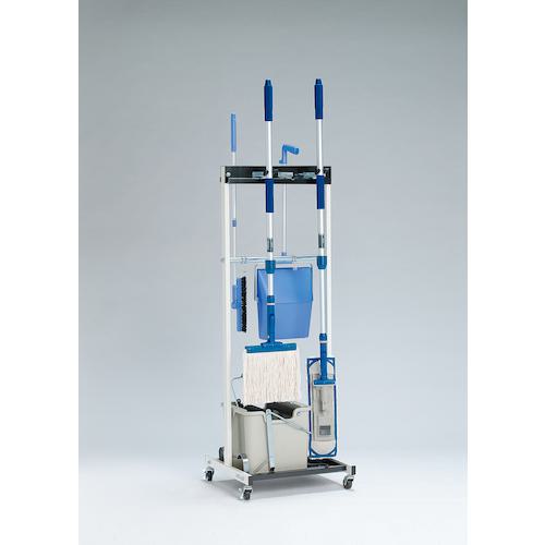 ■テラモト モップハンガーRC型コンパクト(6本掛)〔品番:CE4913400〕【3568067:0】[直送DS][店頭受取不可]