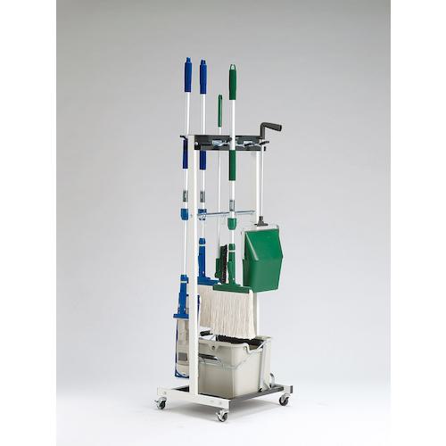 ■テラモト モップハンガーRC型コンパクト(6本掛)〔品番:CE4913400〕【3568067:0】[直送DS][店頭受取不可]
