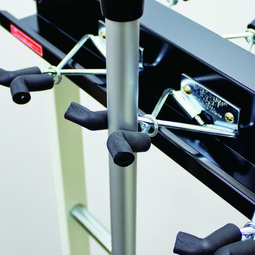 □テラモト モップハンガーRC型コンパクト(6本掛)〔品番:CE4913400