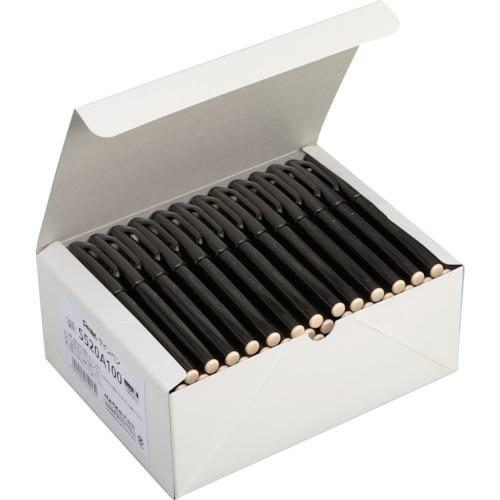 ■PENTEL 水性ペン ぺんてるサインペン 黒 100本〔品番:S520A100〕【3582556:0】[店頭受取不可]