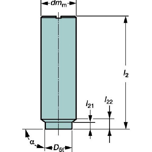 ■SANDVIK 円筒シャンク Coromant[[R上]]EHアダプタ(445)〔品番:E20A20SS120〕【3589161:0】[店頭受取不可]_1