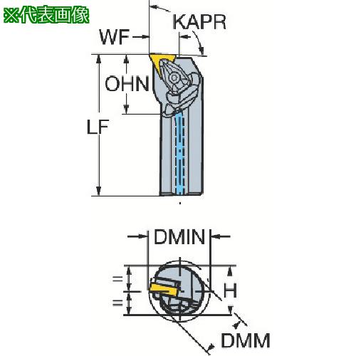 ■SANDVIK コロターンRC ネガチップ用ボーリングバイト(410)〔品番:A40TDTFNR22〕【3593053:0】[店頭受取不可]