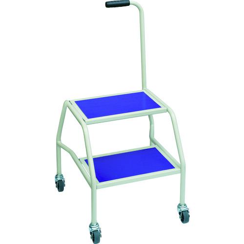 ■NF 移動式踏み台SFS型 2段スリップ防止ゴム付きH800X470X455〔品番:SFS92NT〕【3618218:0】[直送DS][店頭受取不可]