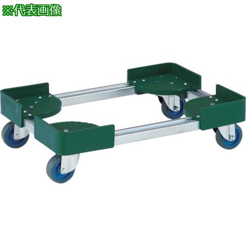 ■TRUSCO 伸縮式コンテナ台車 内寸300-400X400-500 スチール製〔品番:FCD3040ALG〕【3621723:0】[直送DS][店頭受取不可]