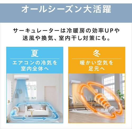 ■【在庫限り】IRIS 288467 サーキュレーター ACタイプ ホワイト〔品番:PCFBC15TW〕【3632467:0】[店頭受取不可]