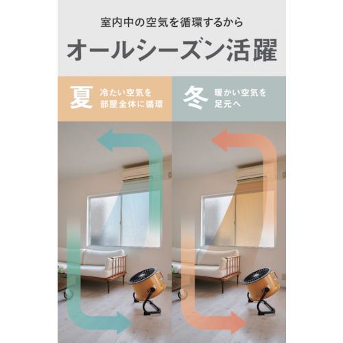 □CAT サーキュレーター 35cm(壁・床タイプ) イエロー〔品番:HVD14ACDO