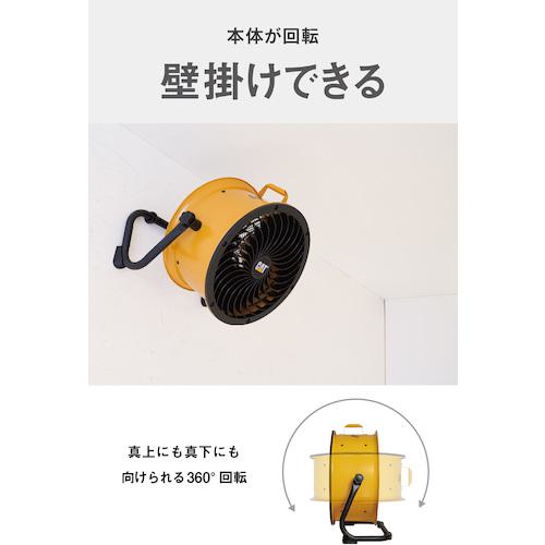 □CAT サーキュレーター 35cm(壁・床タイプ) イエロー〔品番:HVD14ACDO