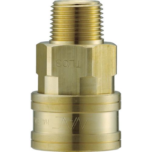 ■ナック クイックカップリング TL型 真鍮製 メネジ取付用ソケット Rc1 1/2〔品番:CTL12SM2〕【3645550:0】[店頭受取不可]