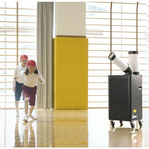 ■IRIS 106211 スポットクーラー 2.5kw ブラック〔品番:ISAC1201B〕【3651289:0】[店頭受取不可]