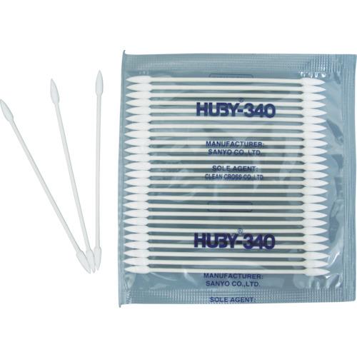 ■HUBY 3インチ 工業用綿棒(先端コーン型/シャープポイントスリム)BB-003MB (5000本入)〔品番:BB003MB〕【3651878:0】[店頭受取不可]