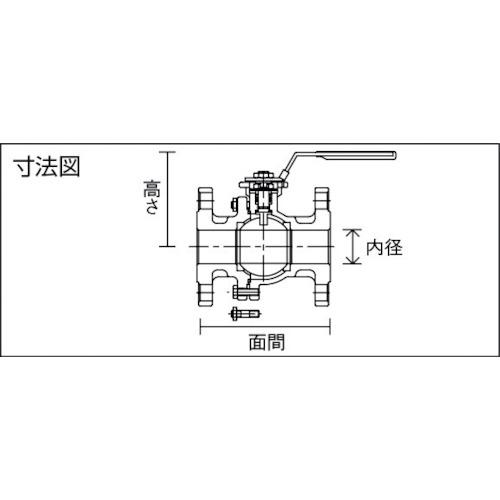■Fujikin ステンレス鋼製1MPaフランジ式2ピースボール弁100A(4)〔品番:UBV21J10RMALX〕【3655555:0】[店頭受取不可]