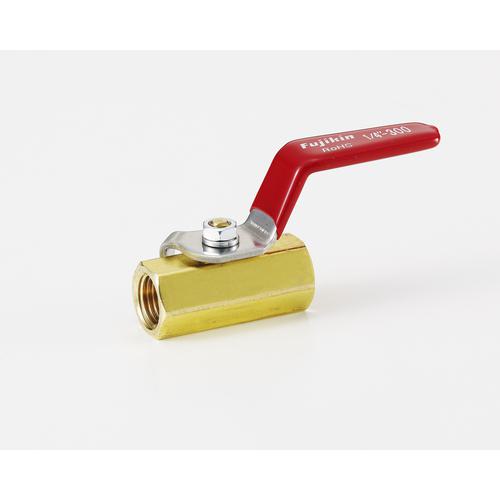 ■Fujikin 黄銅製1.96MPaミニボール弁50A(2)〔品番:DBV12IR〕【3655156:0】[店頭受取不可]