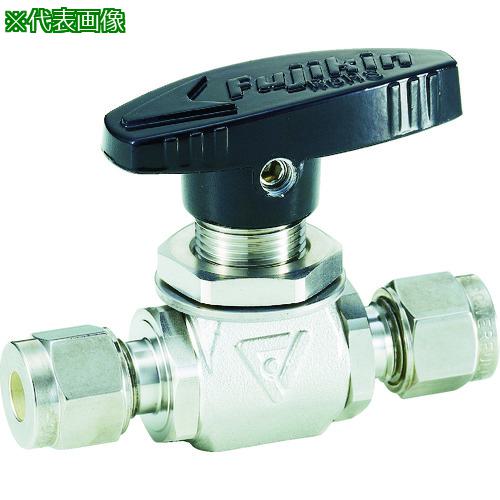■Fujikin 【売切廃番】SUS製4.90MPaパネルマウント式ボール弁PUBV9510〔品番:PUBV9510〕【3655270:0】[店頭受取不可]
