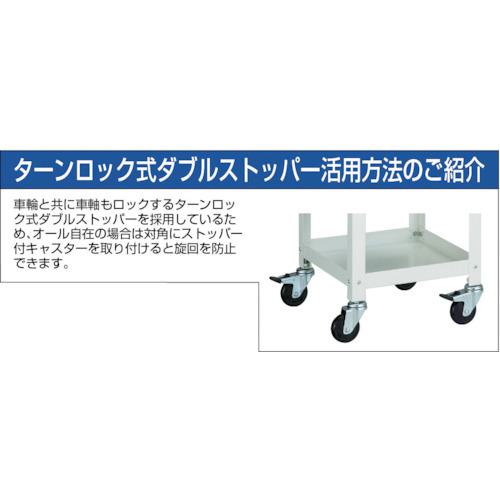 ■TRUSCO ツールワゴン ラビットワゴン 360X360 ウレタン車輪 ヤンググリーン〔品番:RBW933UYG〕【3663604:0】[直送DS][店頭受取不可]_2