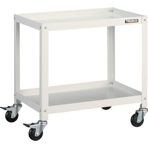 TRUSCO ツールワゴン ラビットワゴン 600X400 ハンドル付 ゴム車輪 ホワイト ( RBW-763H W ) TRUSCO ツールワゴン ラビットワゴン 600X400 ハンドル付 ゴム車輪