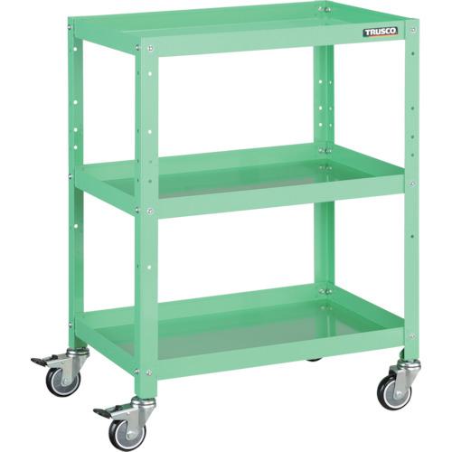 ■TRUSCO ツールワゴン ラビットワゴン 600X400 ウレタン車輪 ヤンググリーン〔品番:RBW863UYG〕【3663523:0】[直送DS][店頭受取不可]