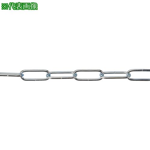 ■TRUSCO ユニクロチェーン 溶接無タイプ2.6パイ×1M〔品番:TIL261M〕【3671116:0】[店頭受取不可]