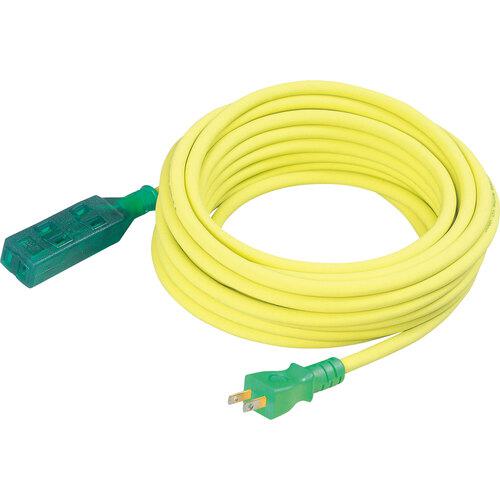 ■NICHIDO 延長コード ストレート型トリプルランプ付 100V 2芯 10m〔品番:LS210〕【3686302:0】[店頭受取不可]