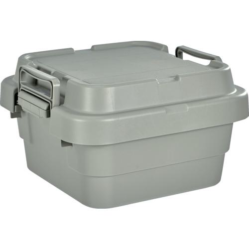 ■TRUSCO トランクカーゴ フラット天板仕様 浅型 20L グレー〔品番:GYCFL30〕【3695134:0】[店頭受取不可]
