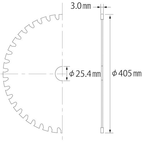 ■エビ ゼットフラッシャー (アルミ用) 405mm〔品番:FAS405〕【3721400:0】[店頭受取不可]